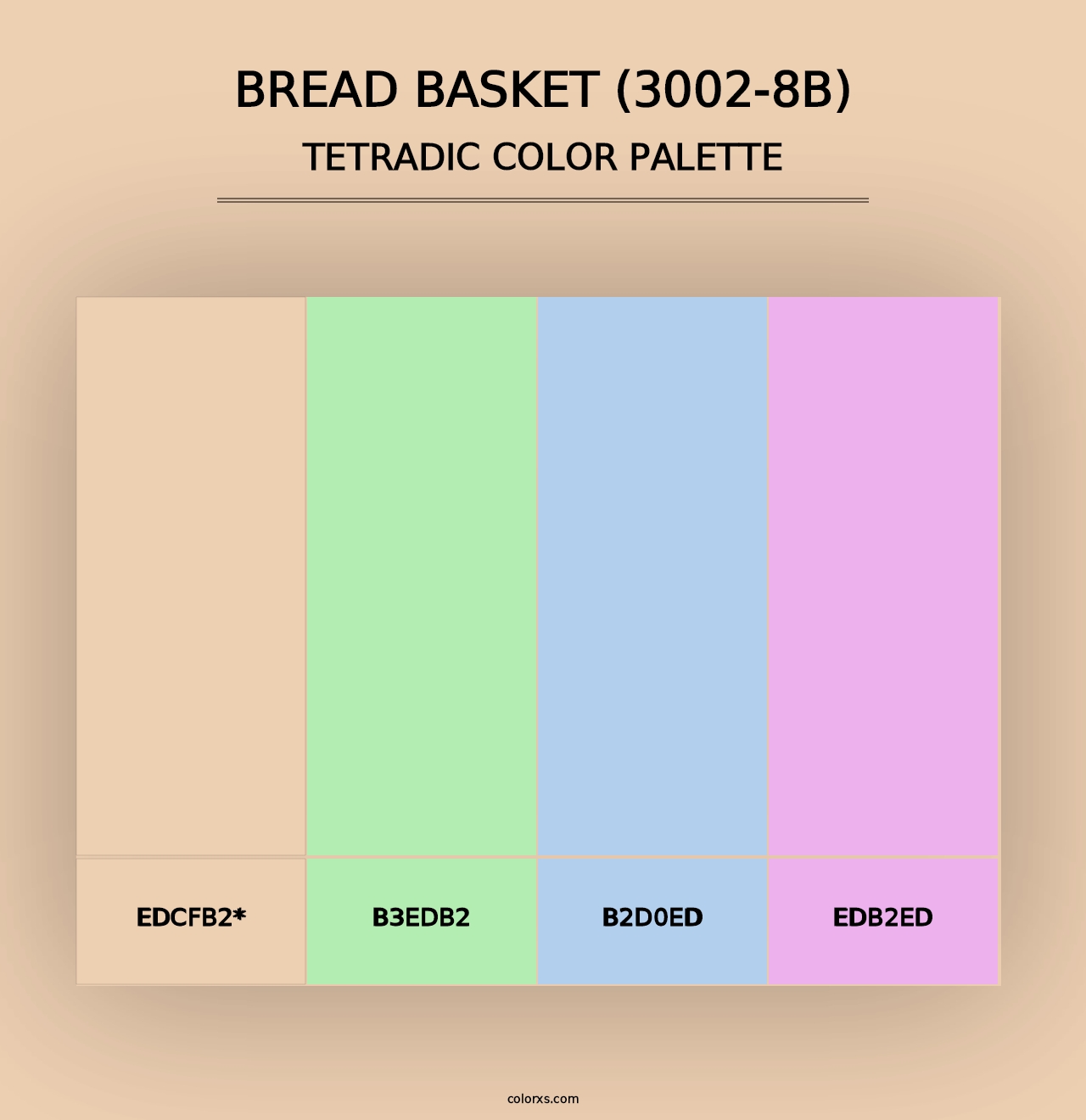 Bread Basket (3002-8B) - Tetradic Color Palette