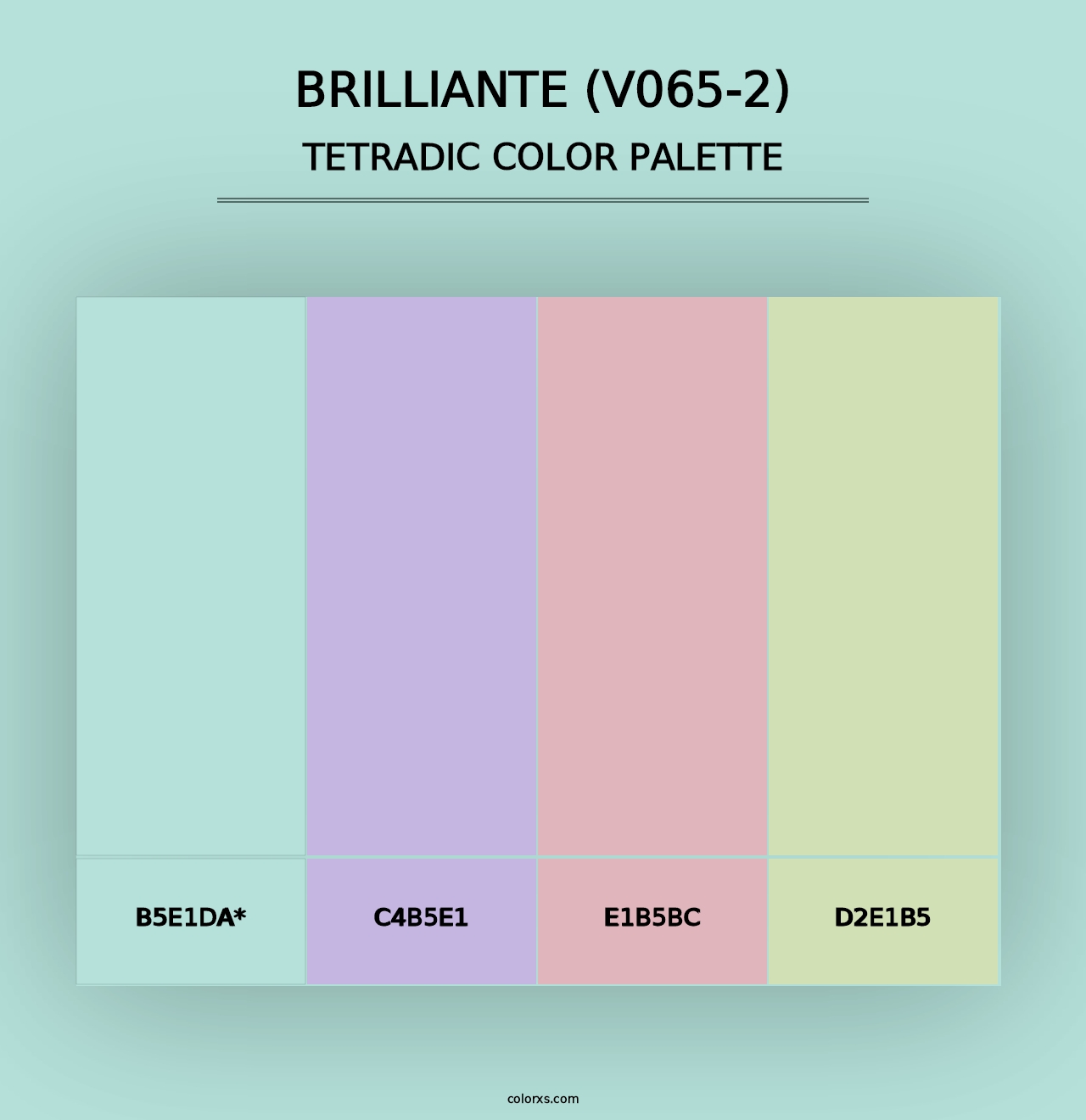 Brilliante (V065-2) - Tetradic Color Palette