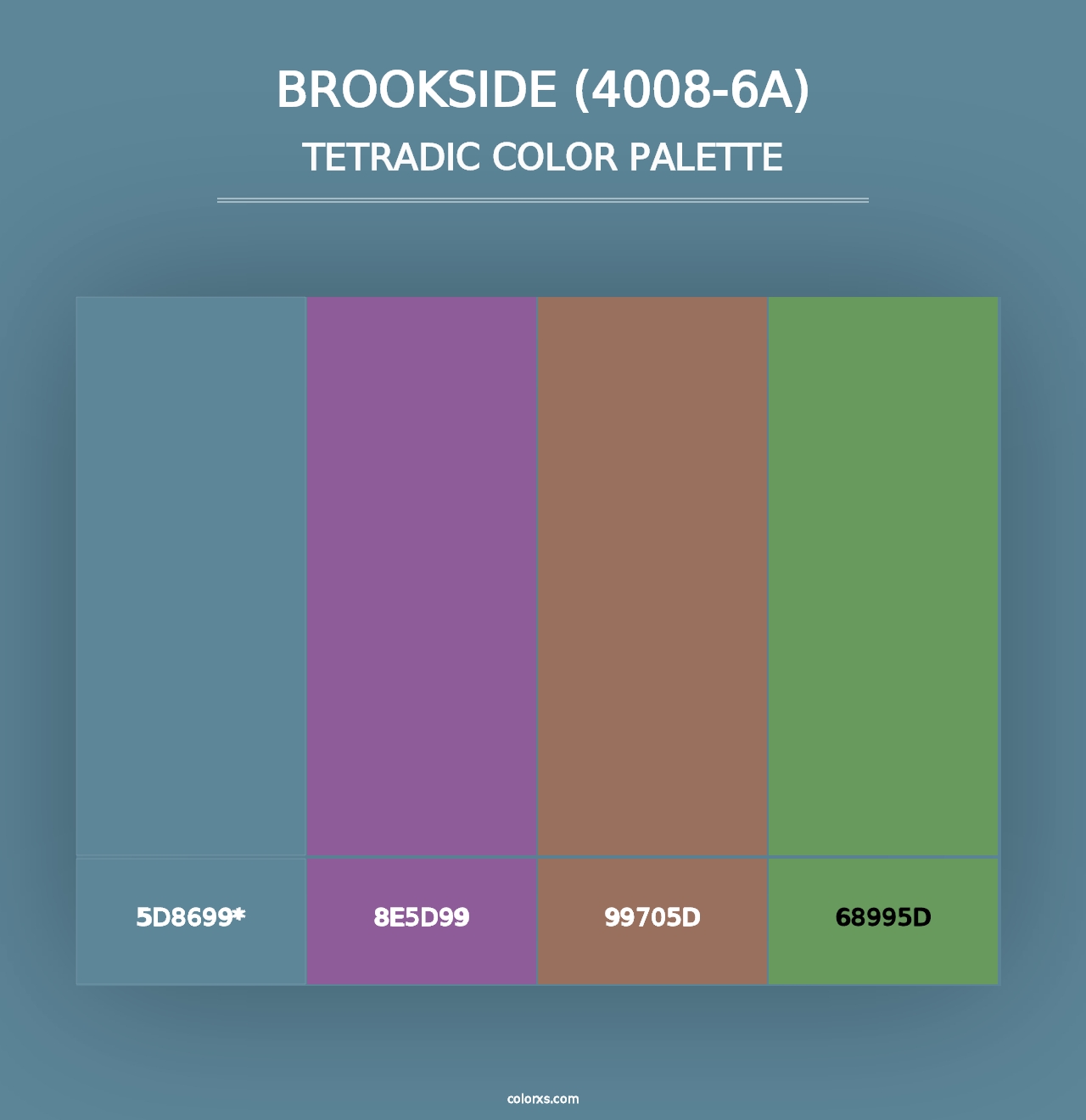 Brookside (4008-6A) - Tetradic Color Palette