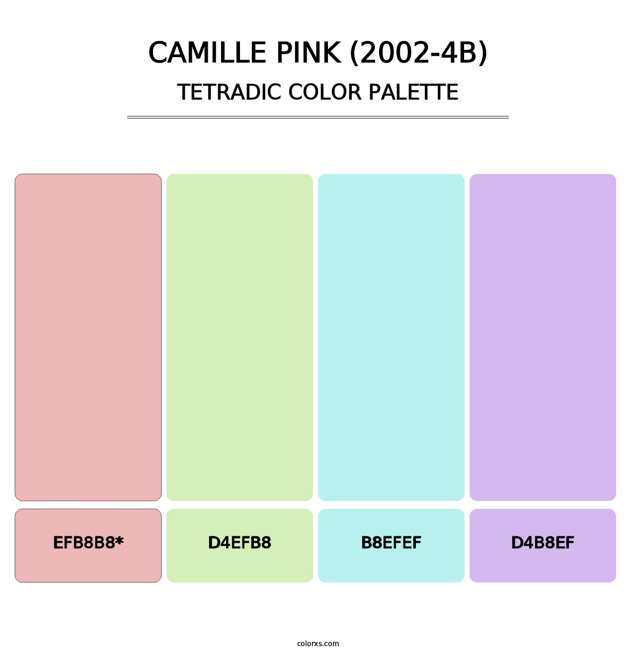 Camille Pink (2002-4B) - Tetradic Color Palette