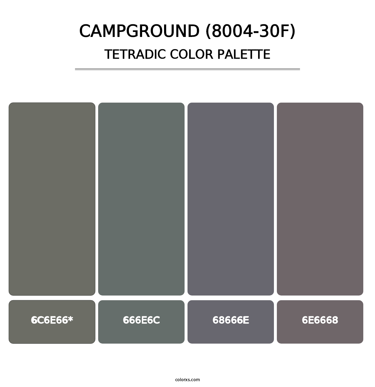 Campground (8004-30F) - Tetradic Color Palette