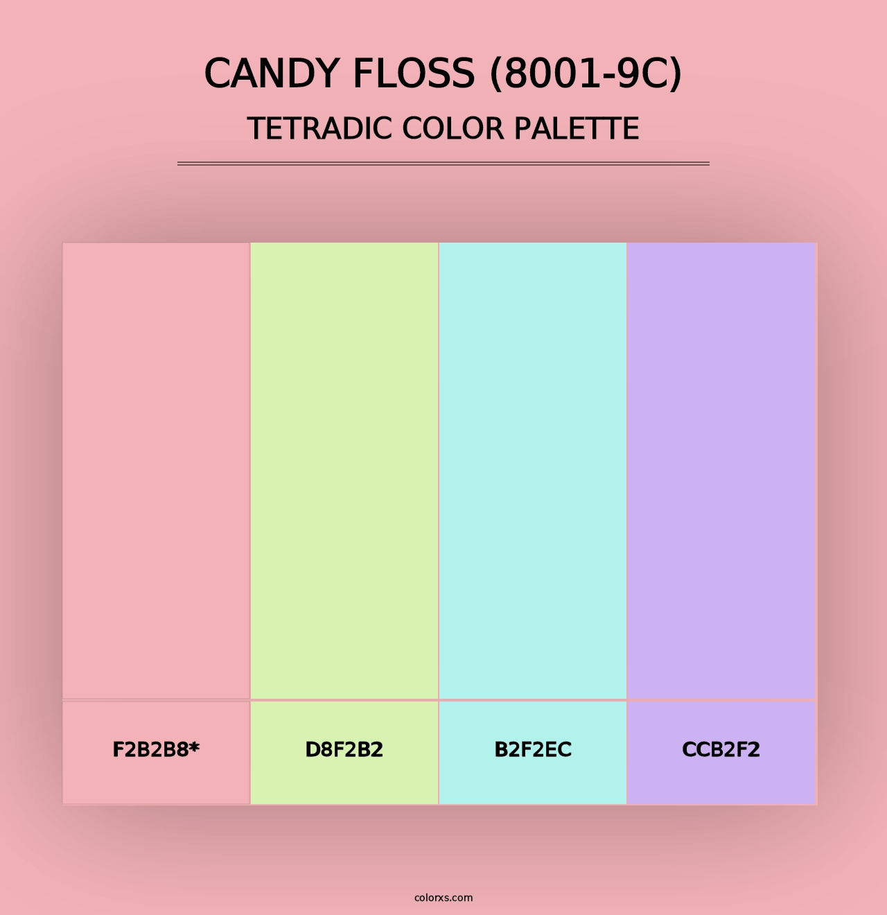 Candy Floss (8001-9C) - Tetradic Color Palette