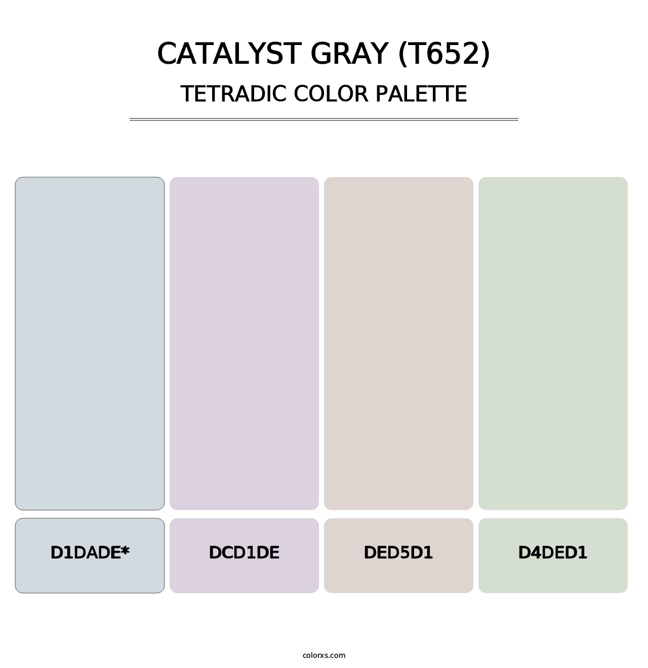 Catalyst Gray (T652) - Tetradic Color Palette