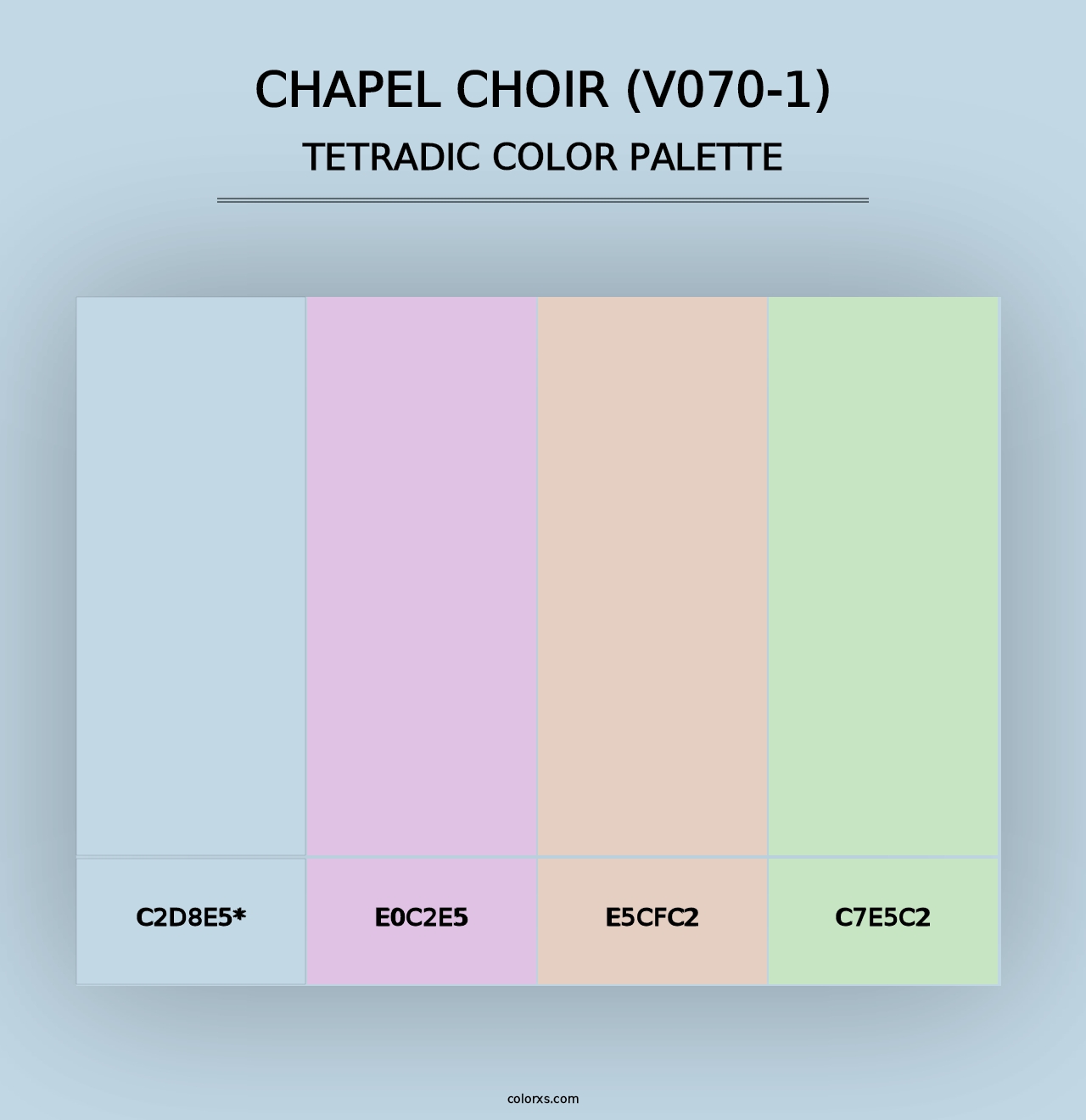 Chapel Choir (V070-1) - Tetradic Color Palette