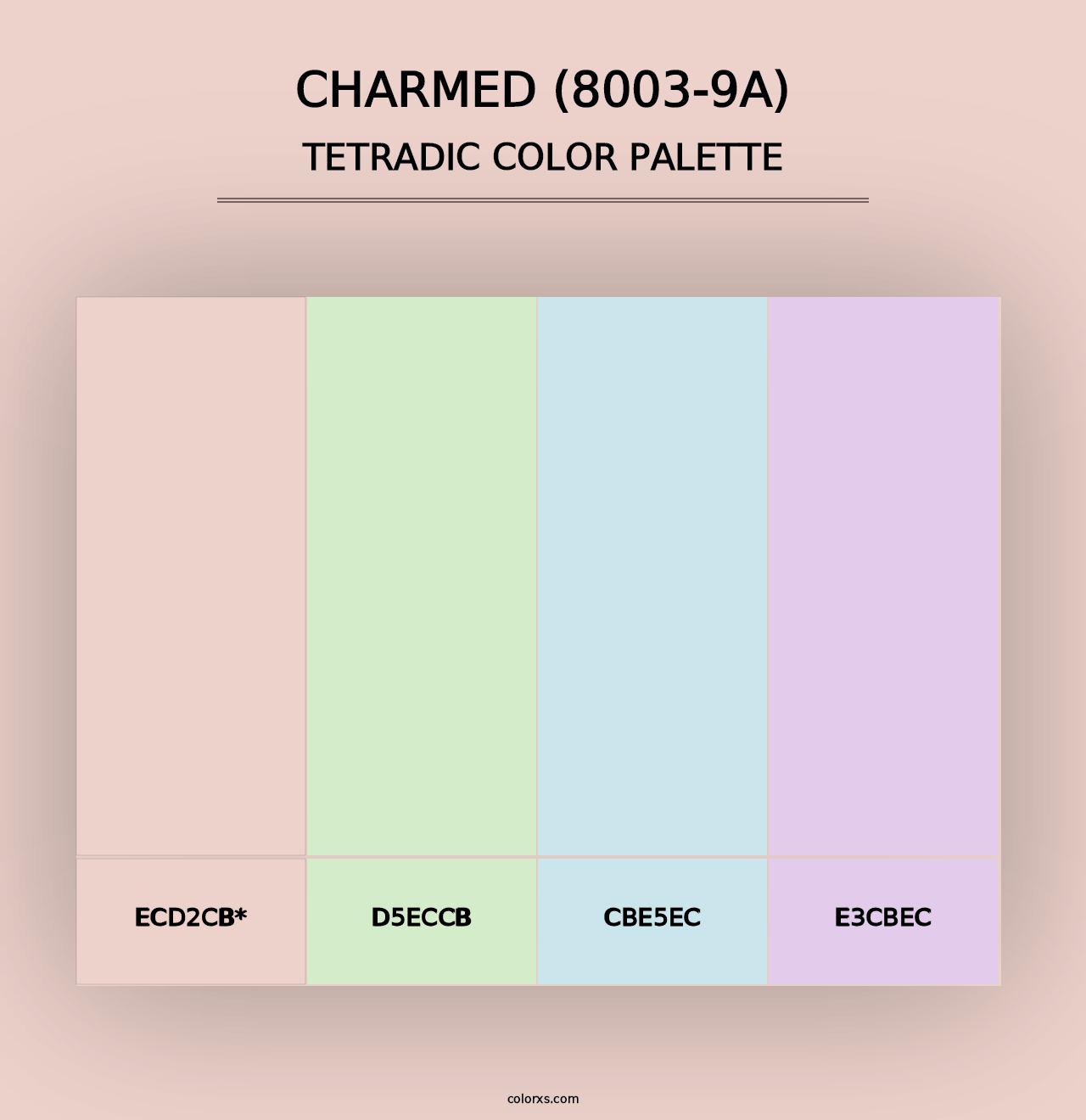 Charmed (8003-9A) - Tetradic Color Palette