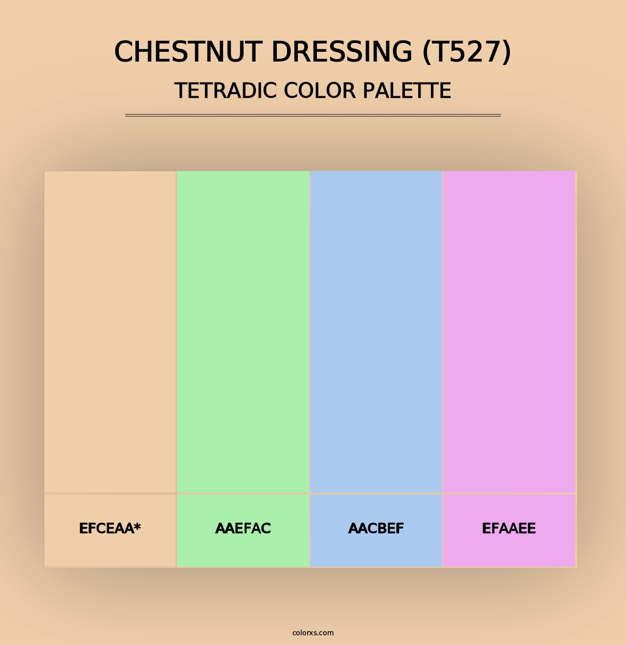 Chestnut Dressing (T527) - Tetradic Color Palette