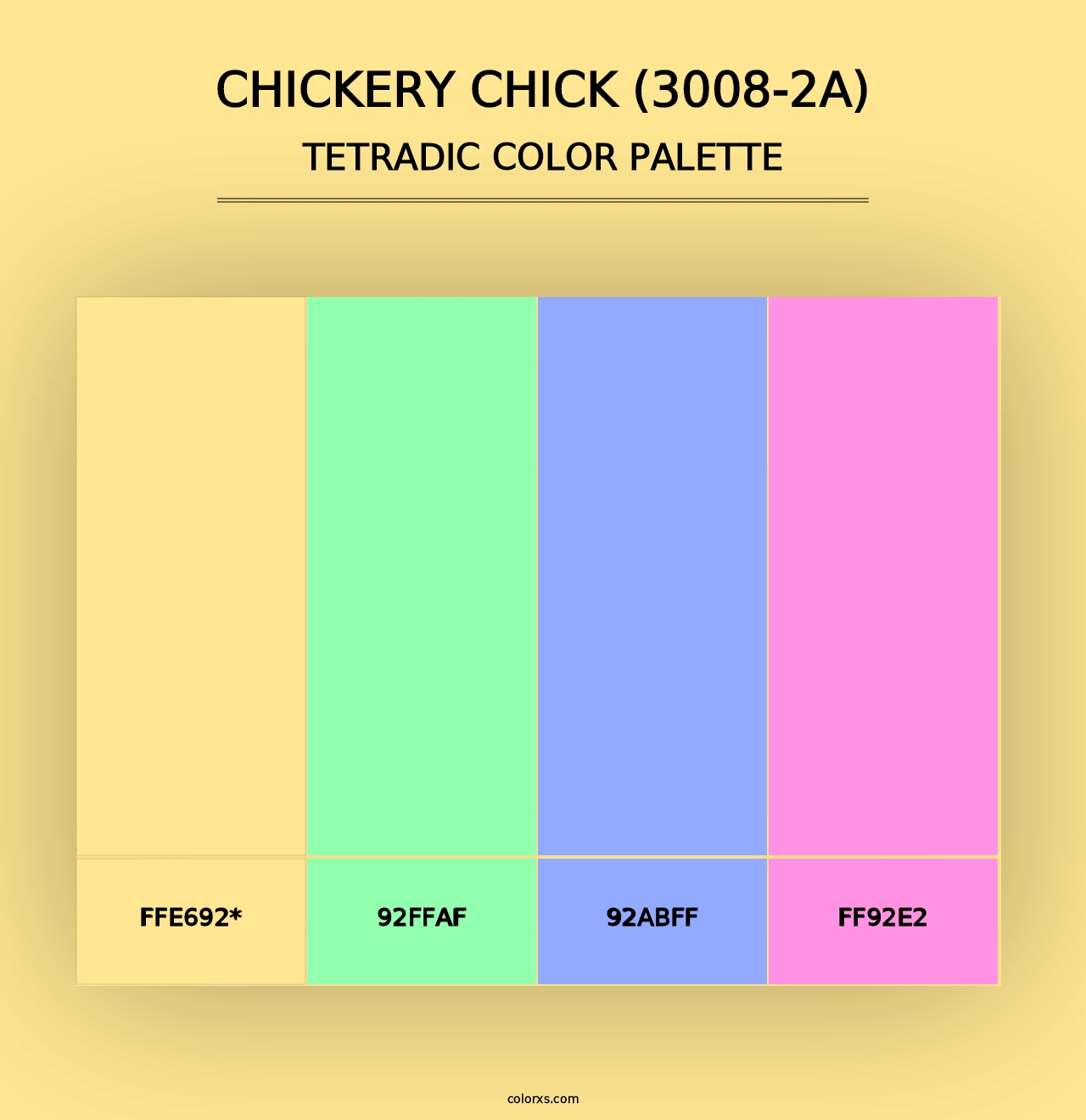 Chickery Chick (3008-2A) - Tetradic Color Palette