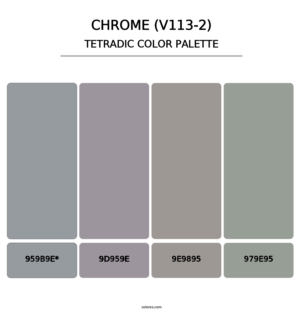 Chrome (V113-2) - Tetradic Color Palette