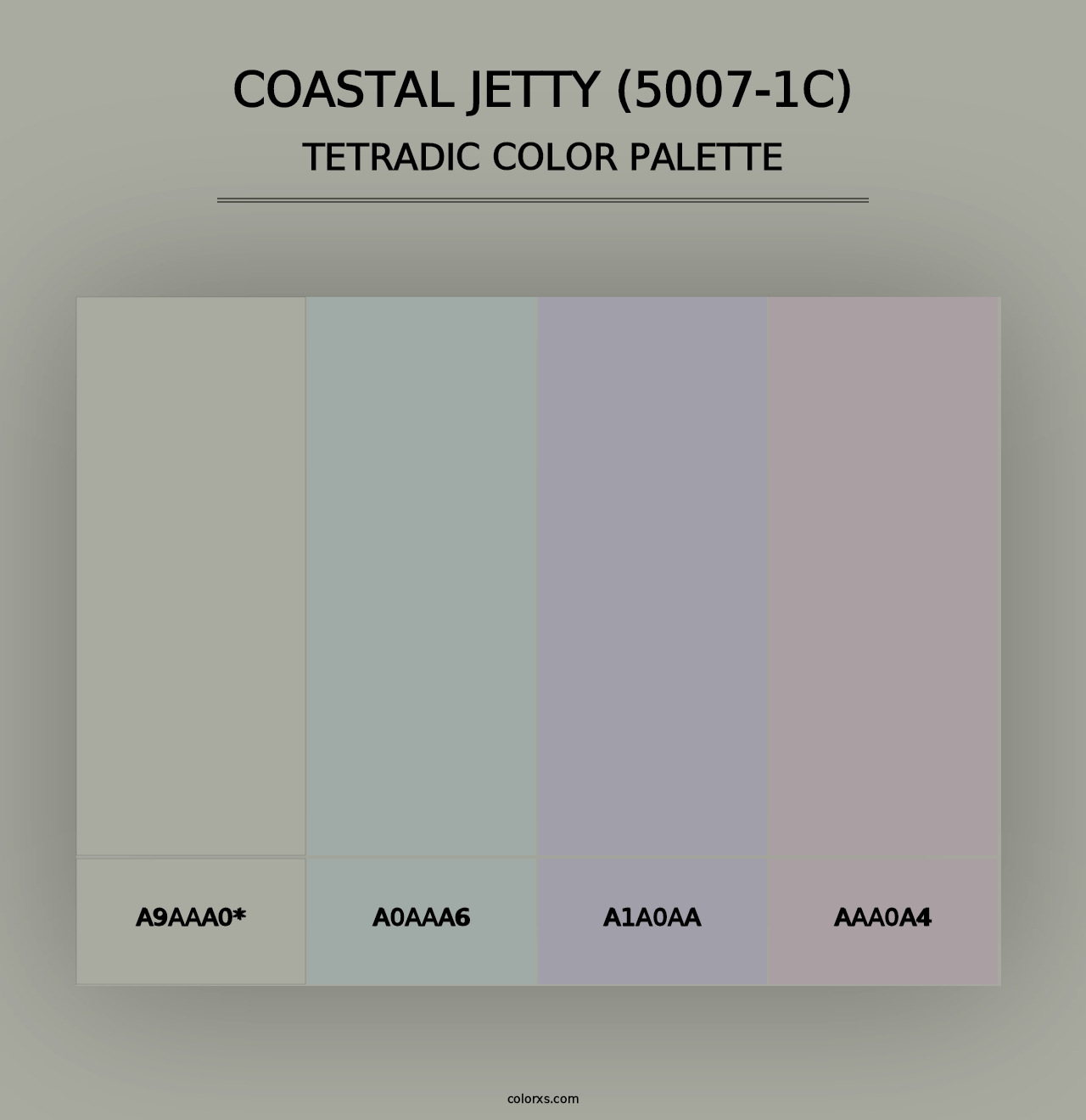 Coastal Jetty (5007-1C) - Tetradic Color Palette