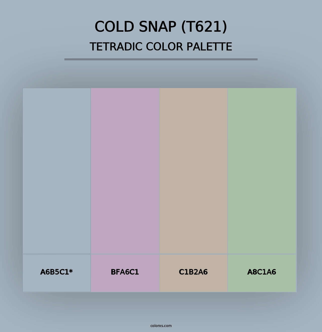 Cold Snap (T621) - Tetradic Color Palette