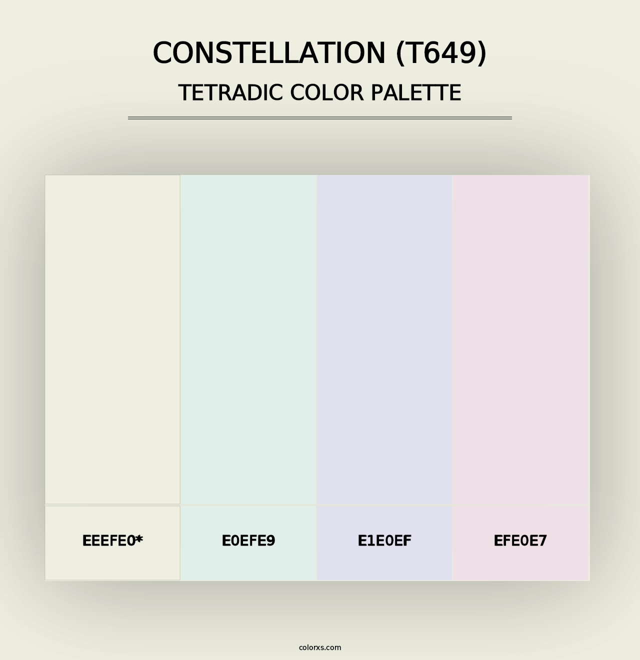 Constellation (T649) - Tetradic Color Palette