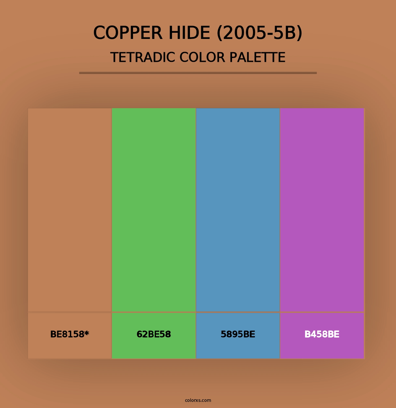 Copper Hide (2005-5B) - Tetradic Color Palette