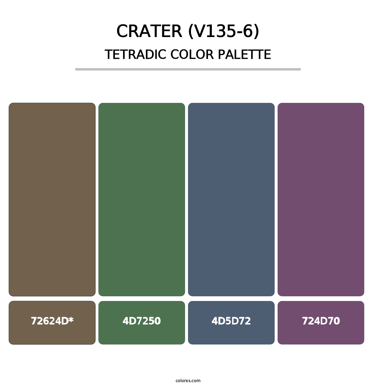 Crater (V135-6) - Tetradic Color Palette