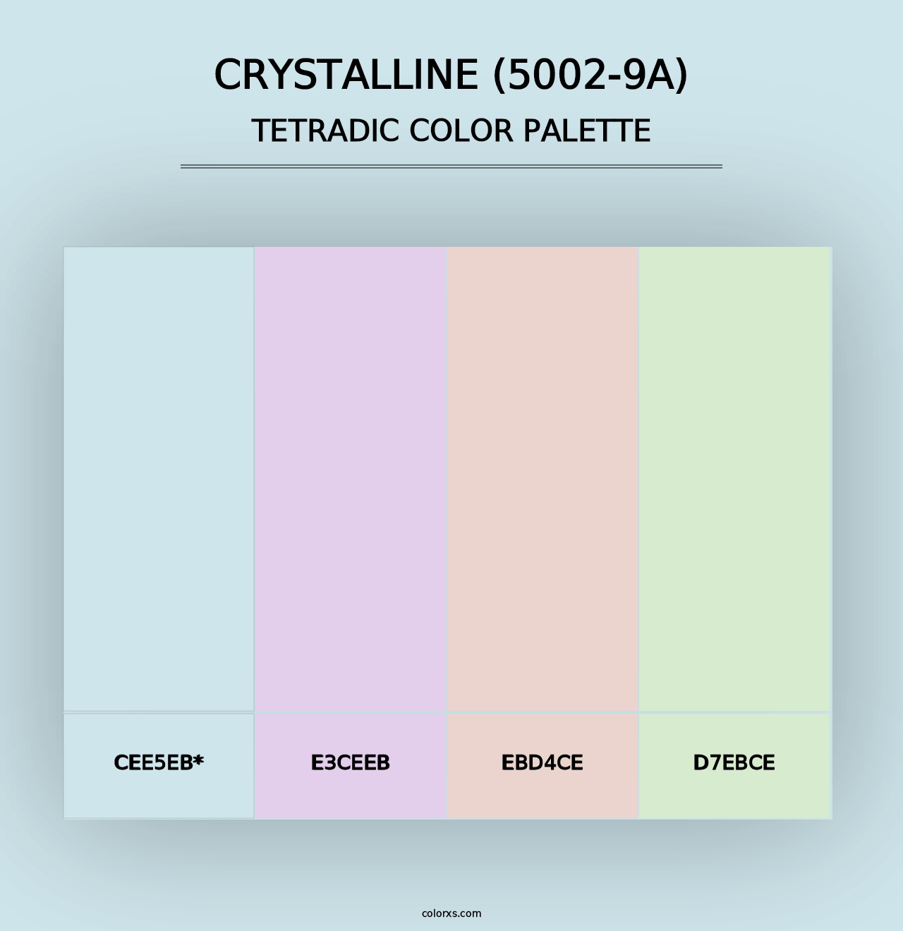 Crystalline (5002-9A) - Tetradic Color Palette