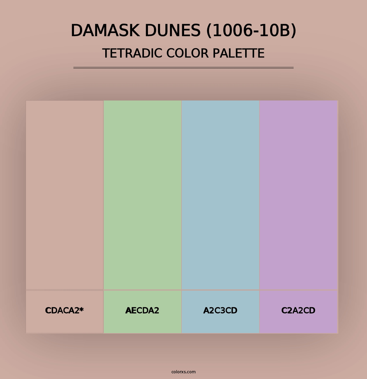 Damask Dunes (1006-10B) - Tetradic Color Palette