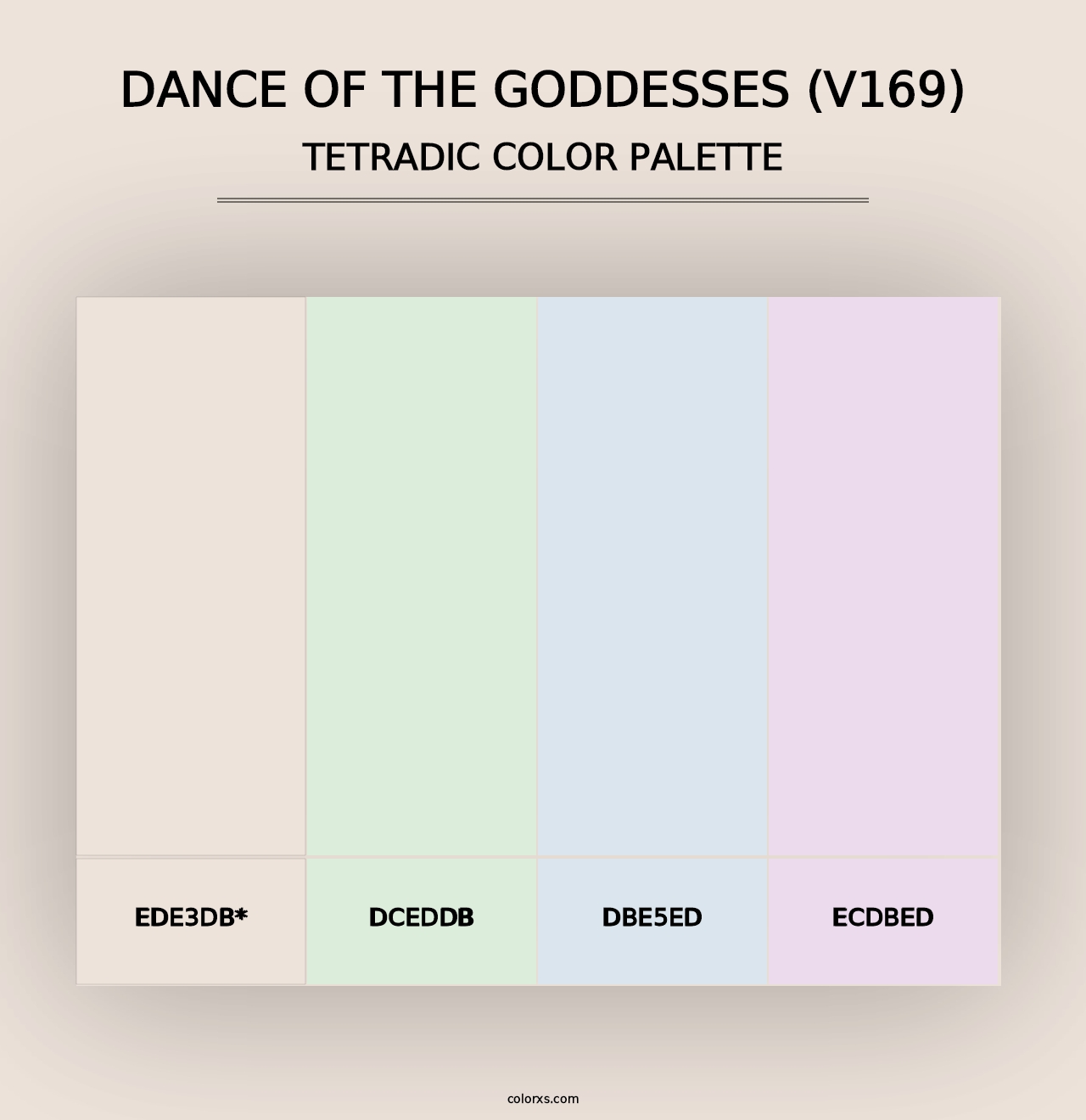 Dance of the Goddesses (V169) - Tetradic Color Palette