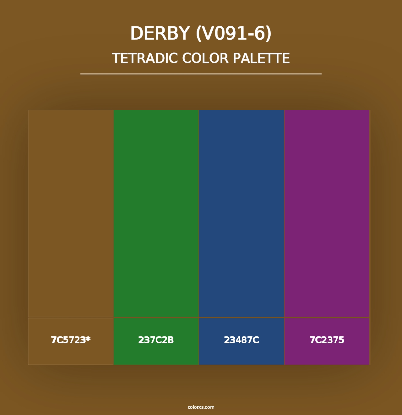 Derby (V091-6) - Tetradic Color Palette