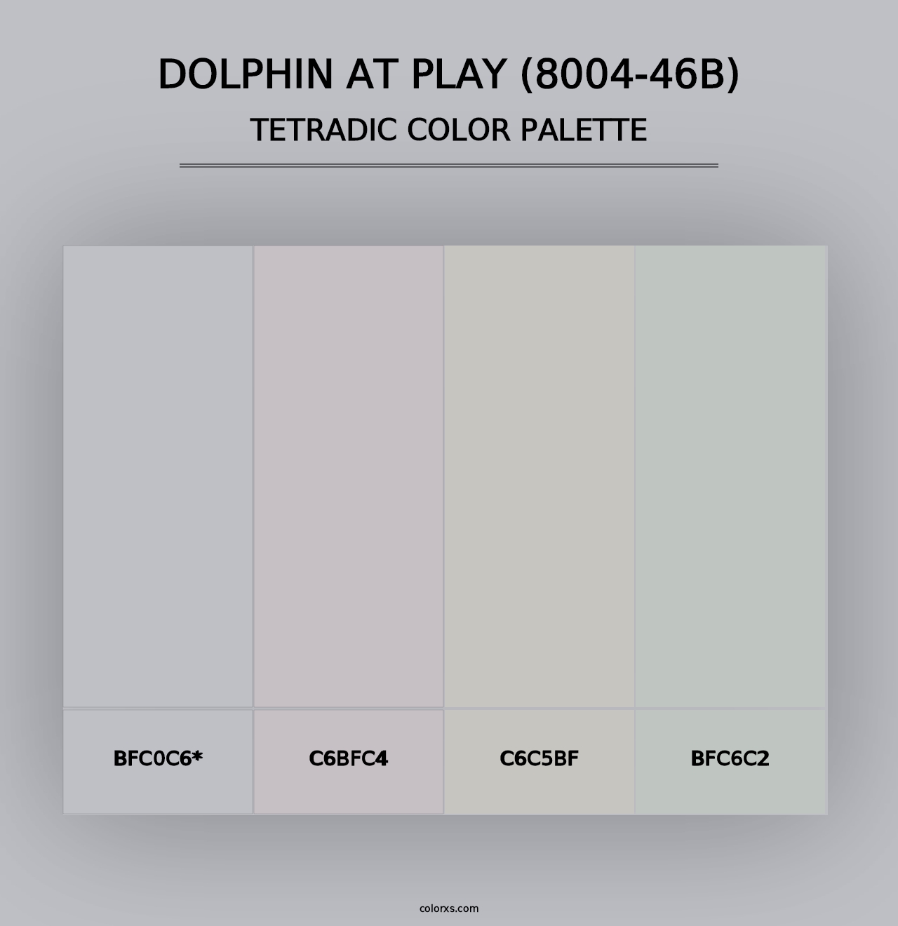 Dolphin at Play (8004-46B) - Tetradic Color Palette