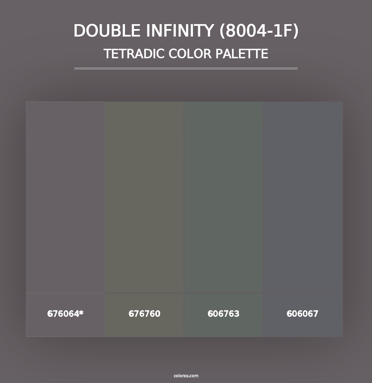 Double Infinity (8004-1F) - Tetradic Color Palette