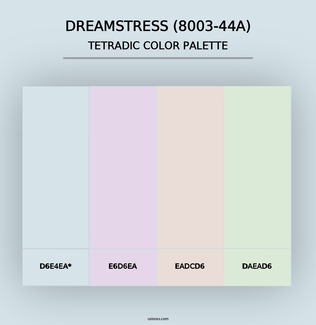 Dreamstress (8003-44A) - Tetradic Color Palette