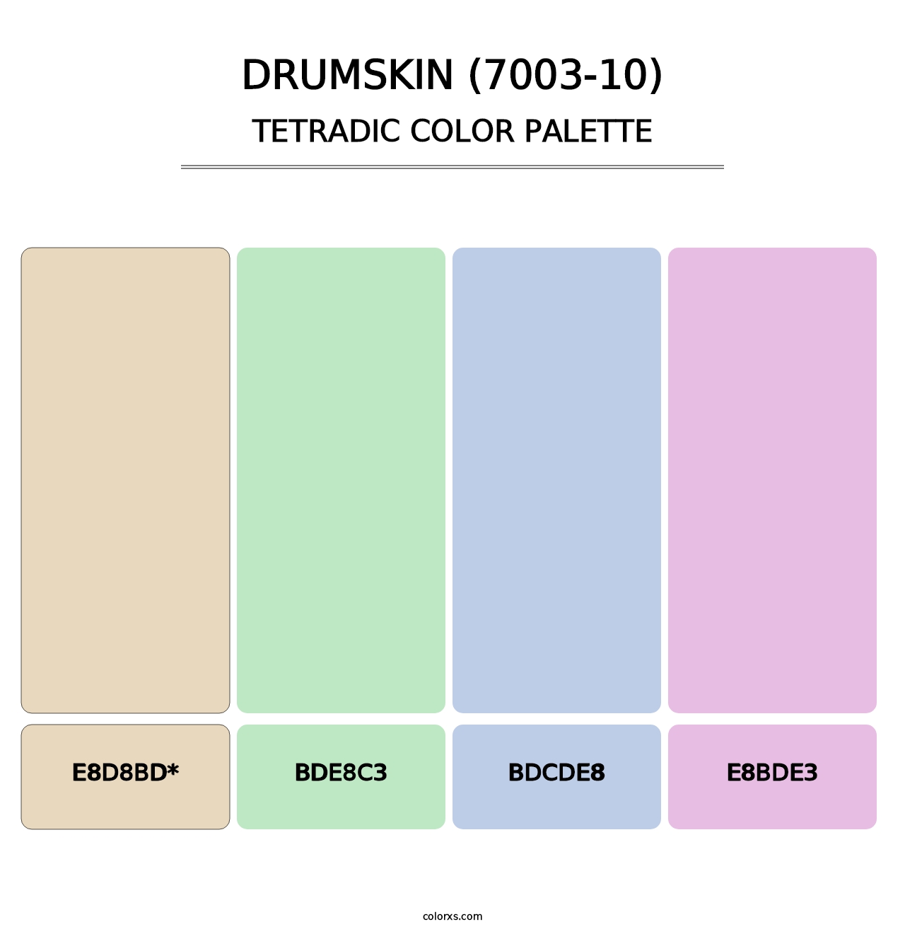 Drumskin (7003-10) - Tetradic Color Palette