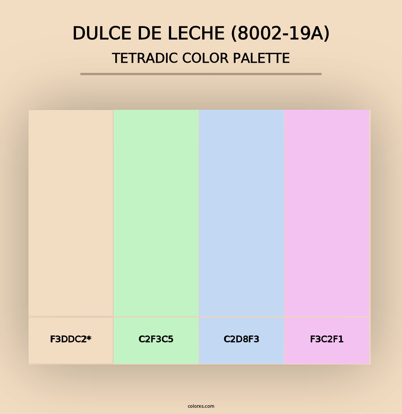 Dulce de Leche (8002-19A) - Tetradic Color Palette