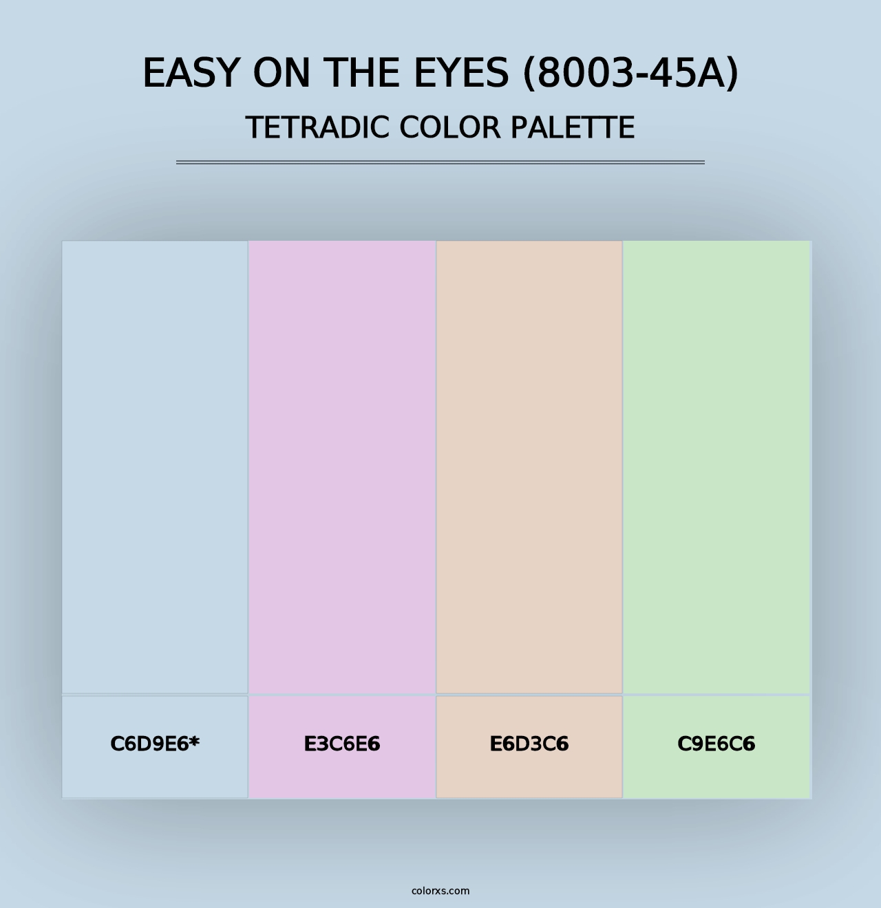 Easy on the Eyes (8003-45A) - Tetradic Color Palette