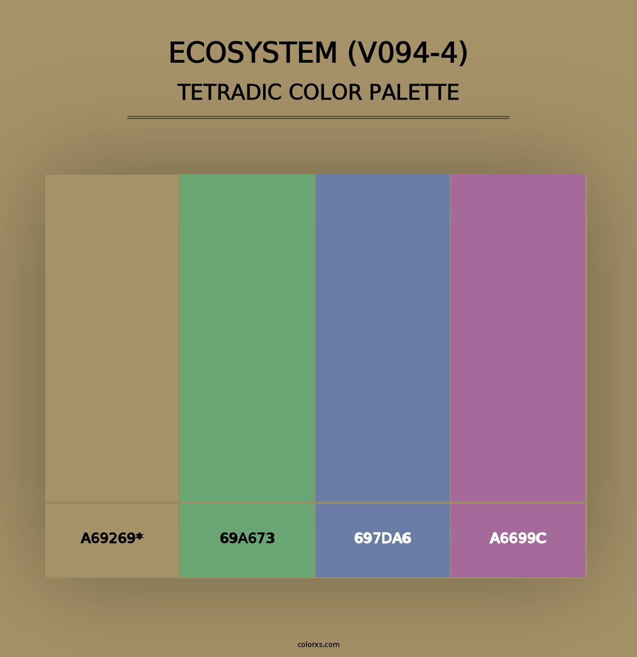 Ecosystem (V094-4) - Tetradic Color Palette