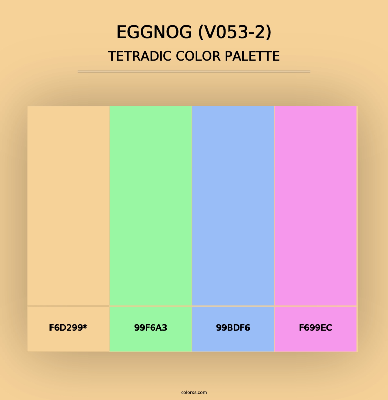 Eggnog (V053-2) - Tetradic Color Palette