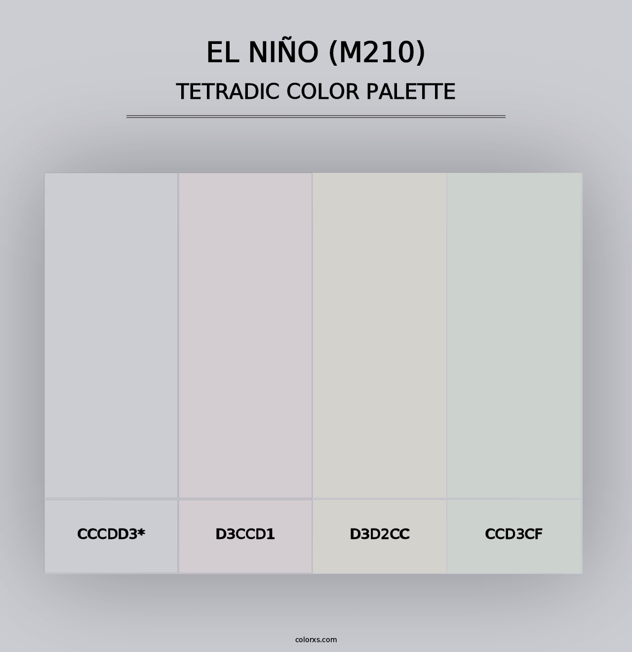 El Niño (M210) - Tetradic Color Palette