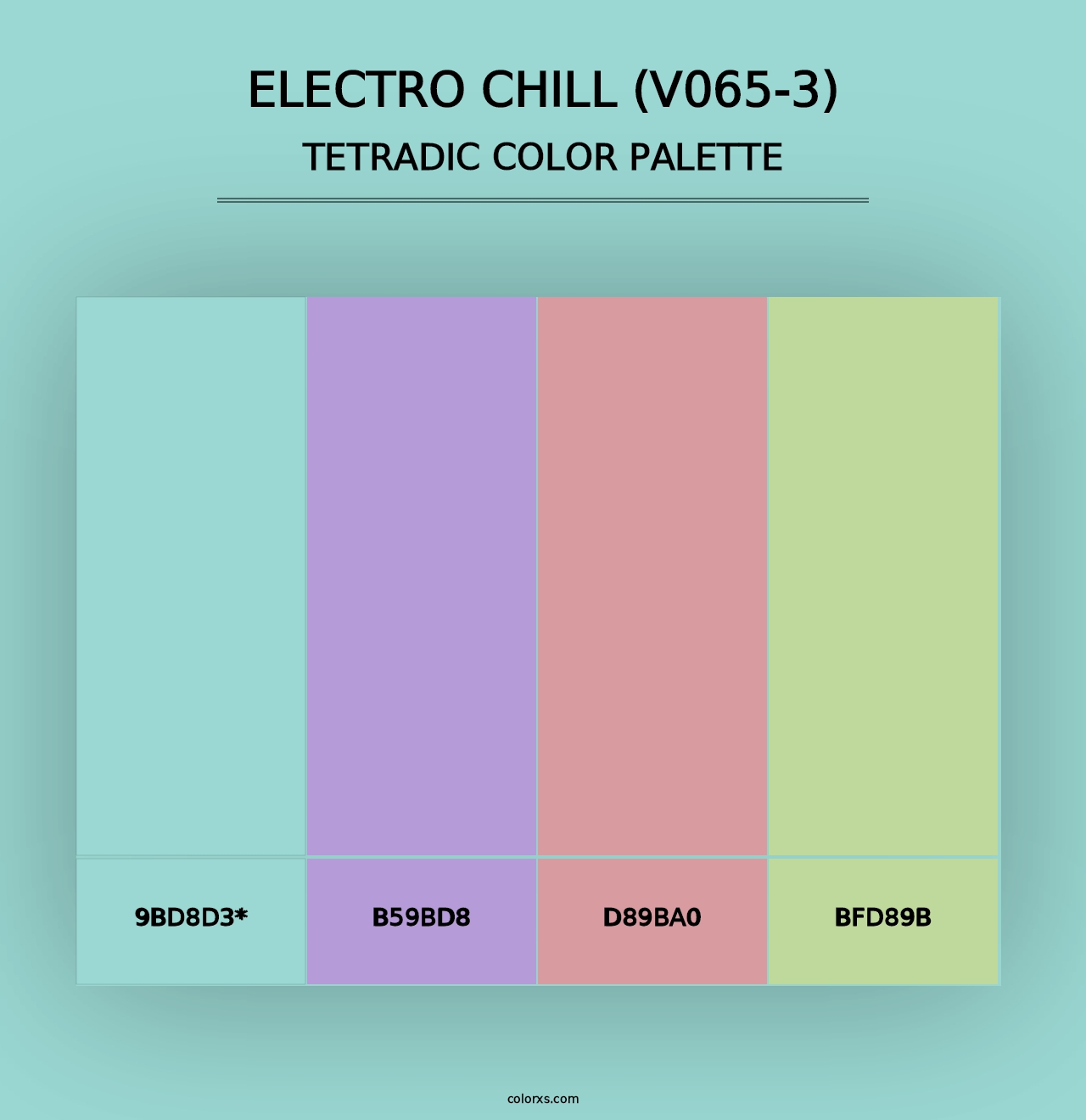 Electro Chill (V065-3) - Tetradic Color Palette