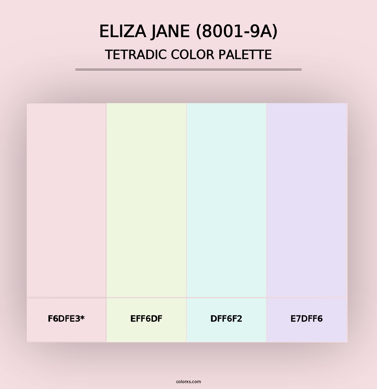 Eliza Jane (8001-9A) - Tetradic Color Palette