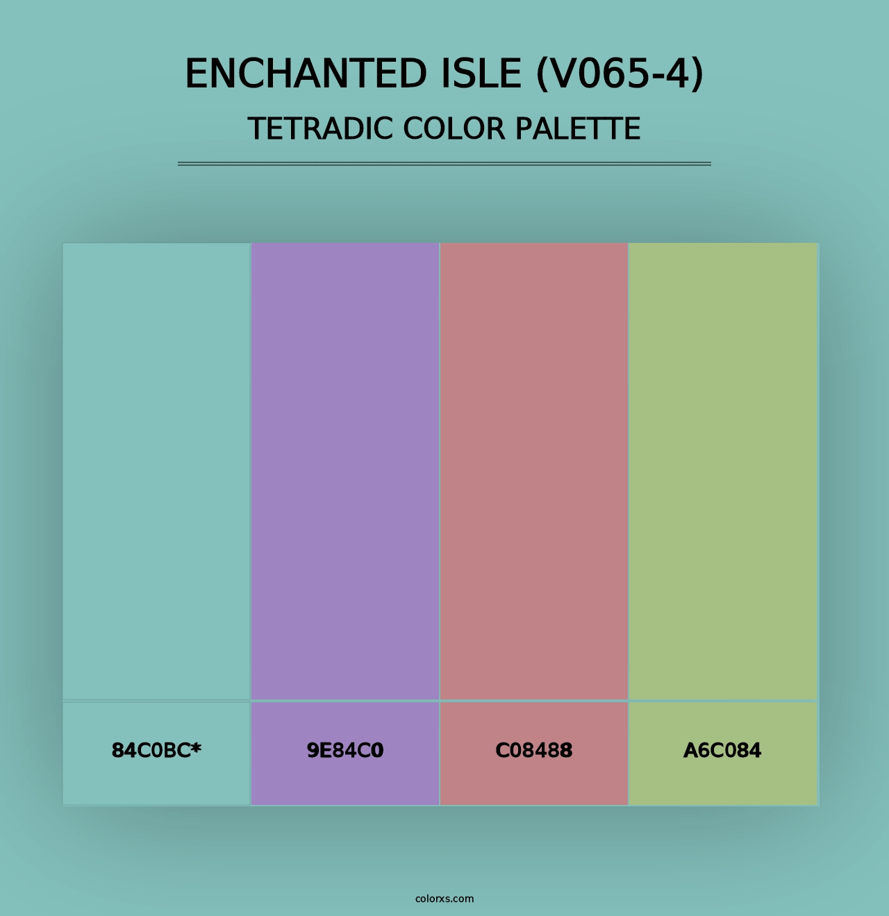 Enchanted Isle (V065-4) - Tetradic Color Palette