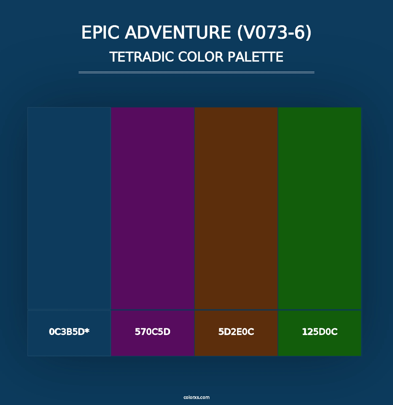 Epic Adventure (V073-6) - Tetradic Color Palette