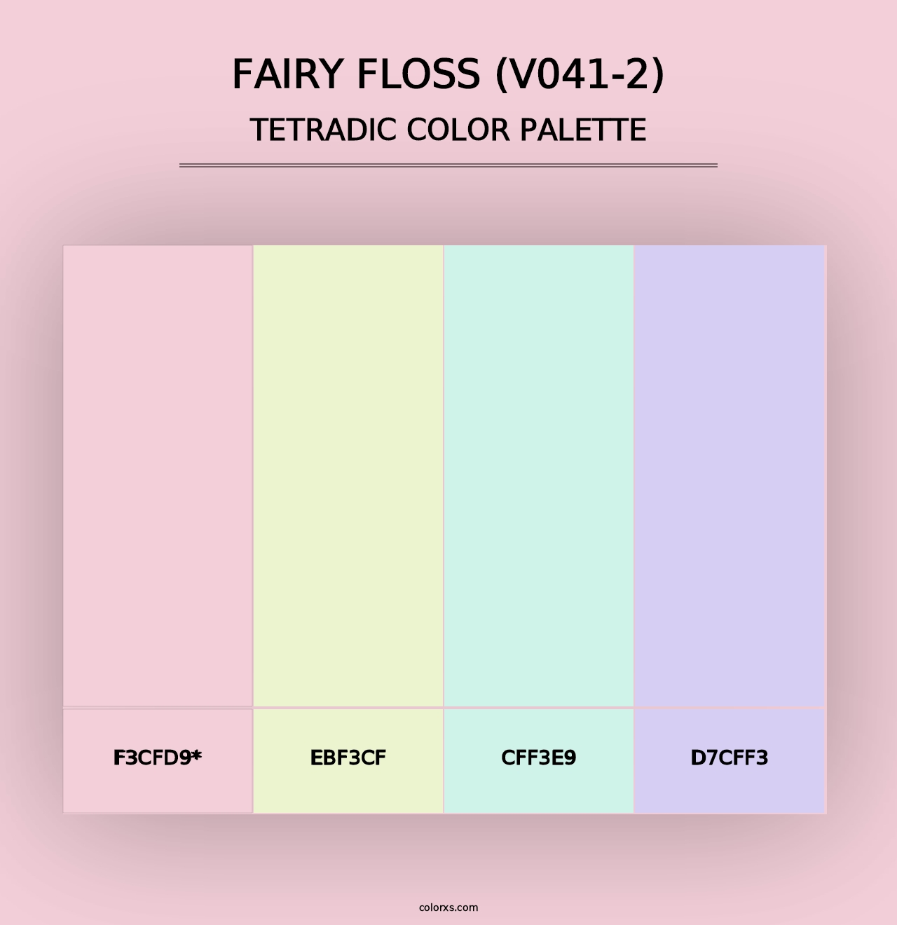 Fairy Floss (V041-2) - Tetradic Color Palette