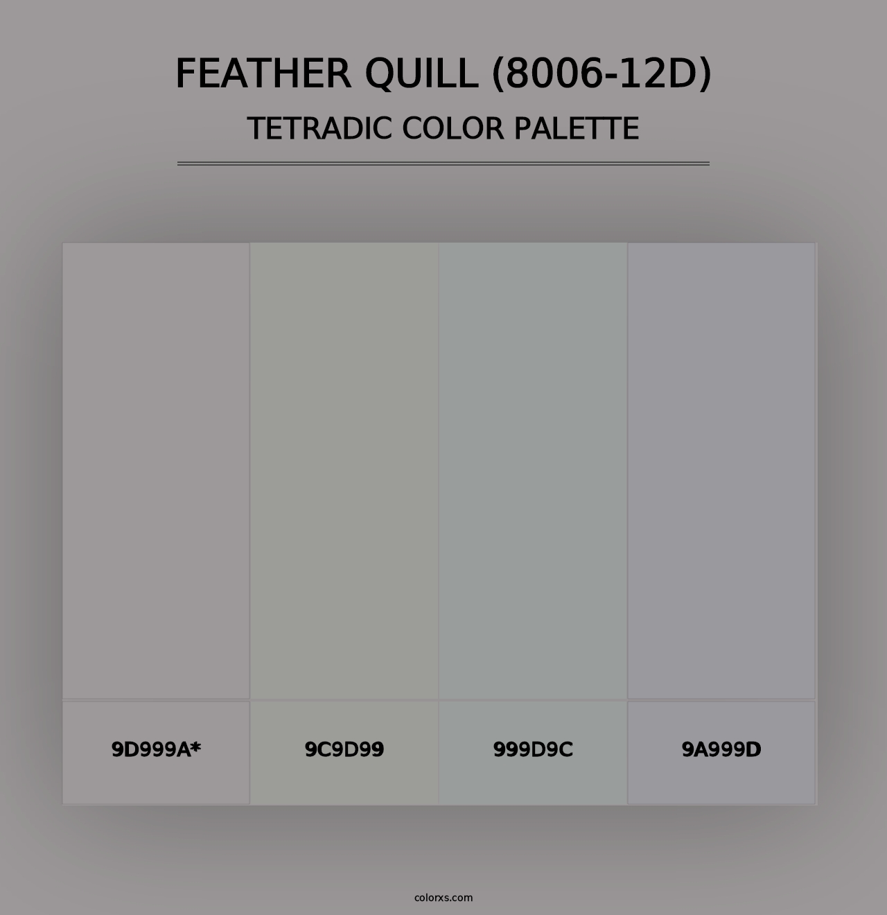 Feather Quill (8006-12D) - Tetradic Color Palette