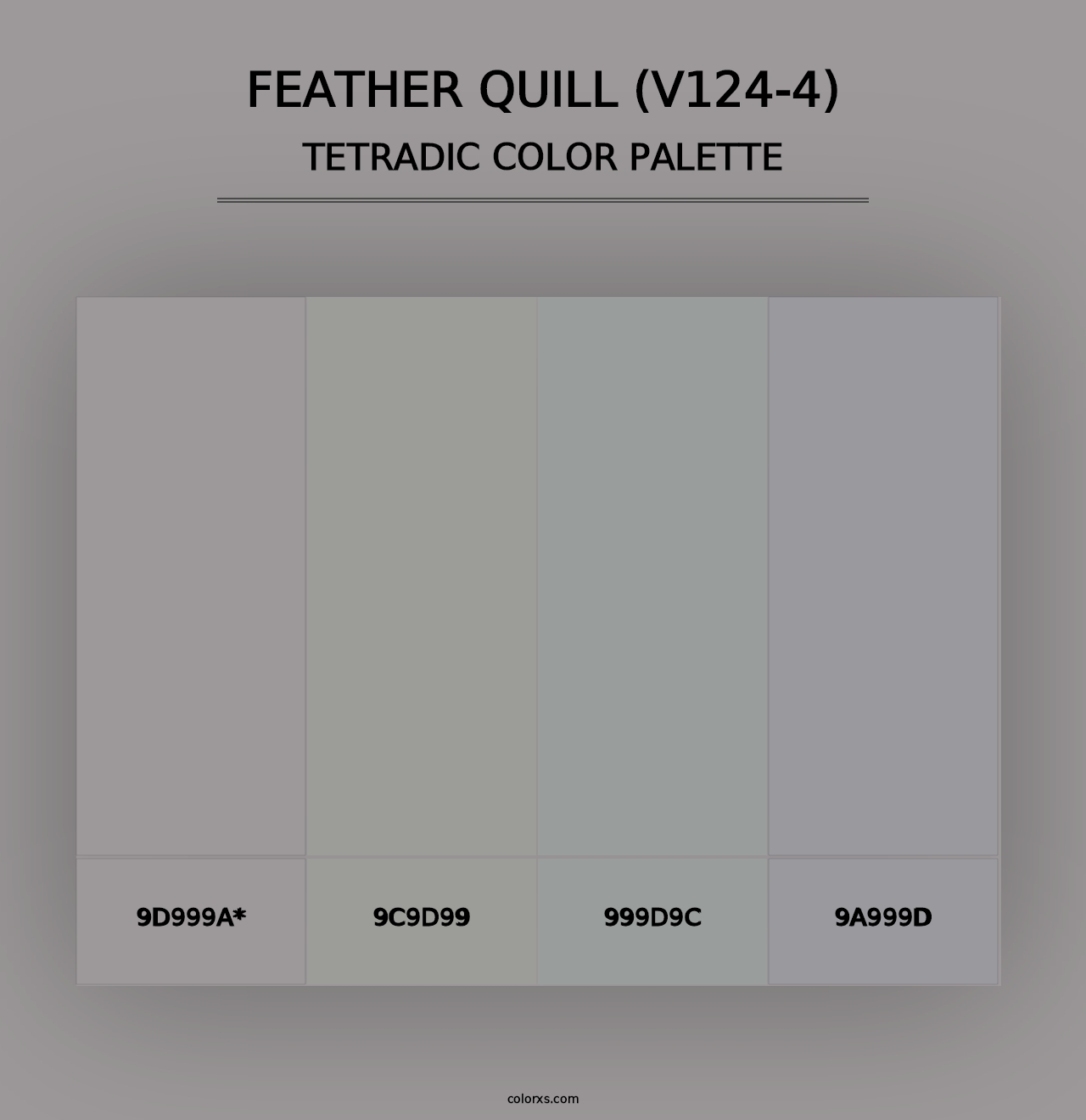 Feather Quill (V124-4) - Tetradic Color Palette