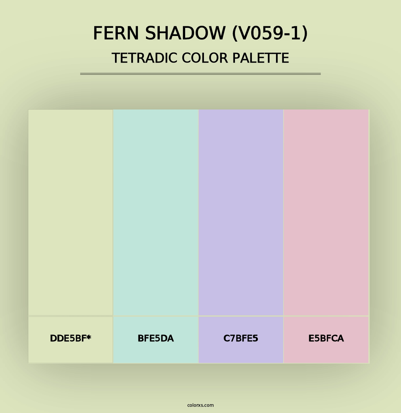 Fern Shadow (V059-1) - Tetradic Color Palette