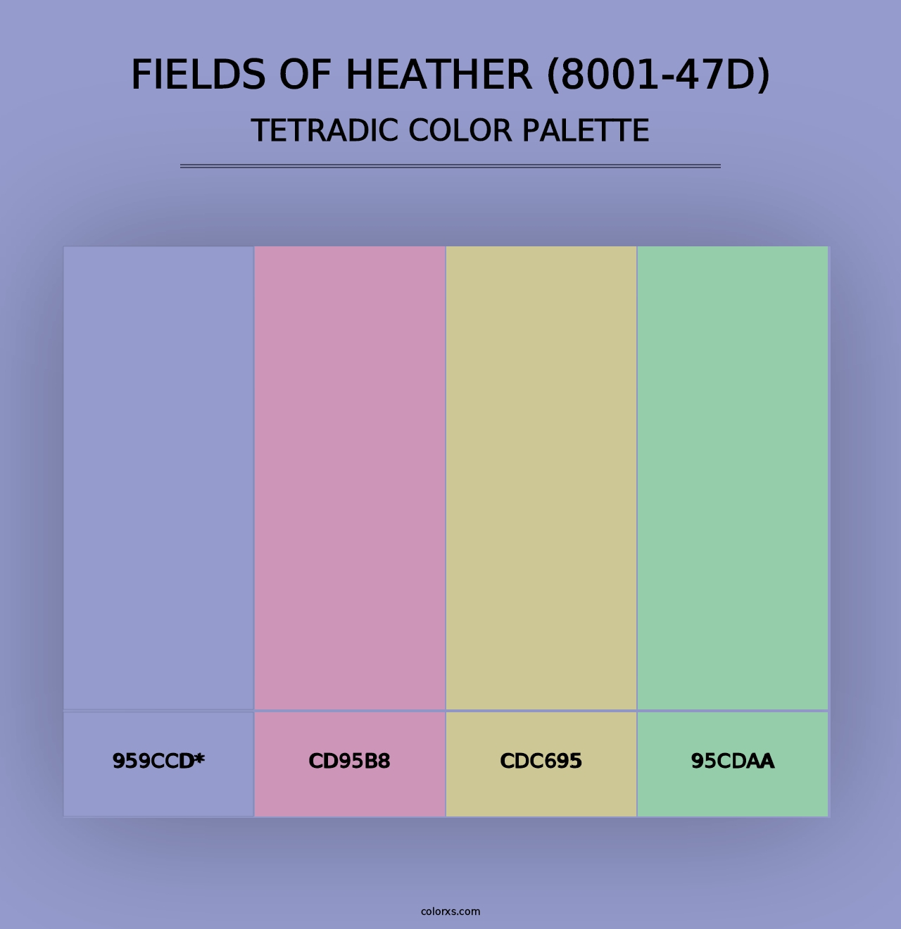 Fields of Heather (8001-47D) - Tetradic Color Palette