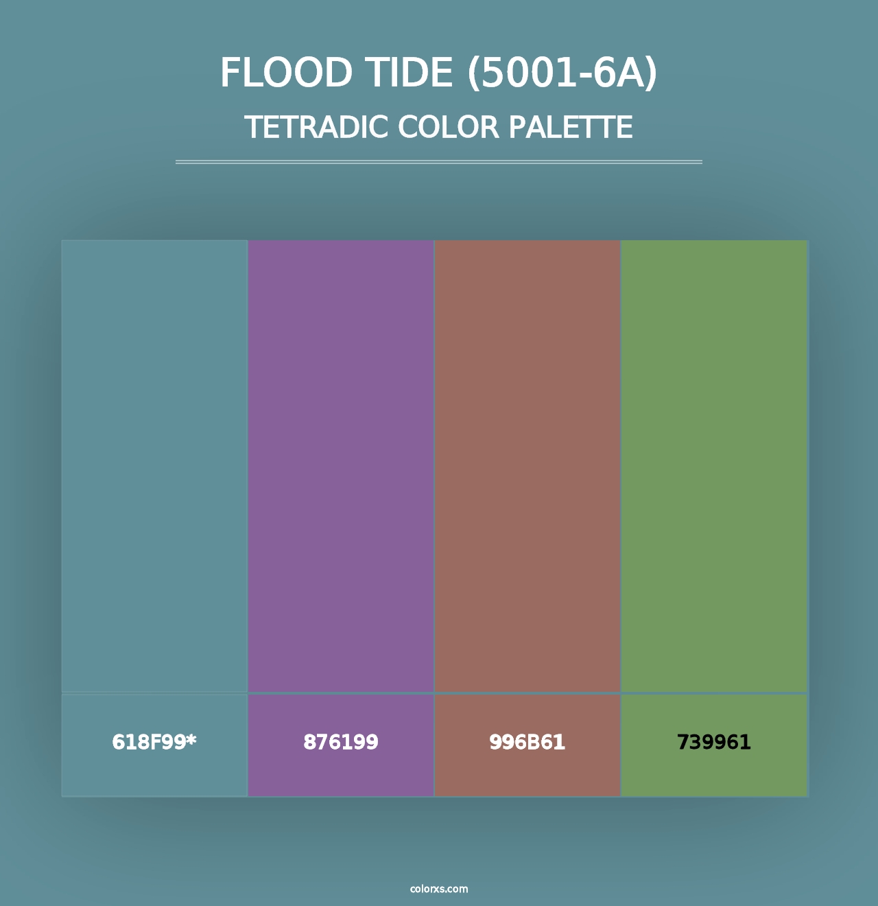 Flood Tide (5001-6A) - Tetradic Color Palette