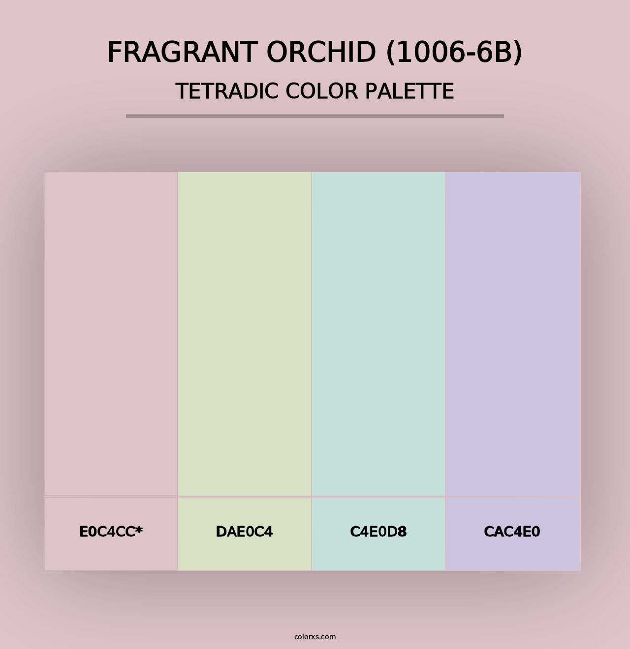 Fragrant Orchid (1006-6B) - Tetradic Color Palette