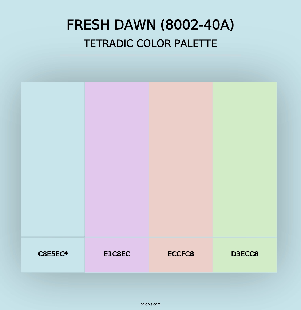 Fresh Dawn (8002-40A) - Tetradic Color Palette