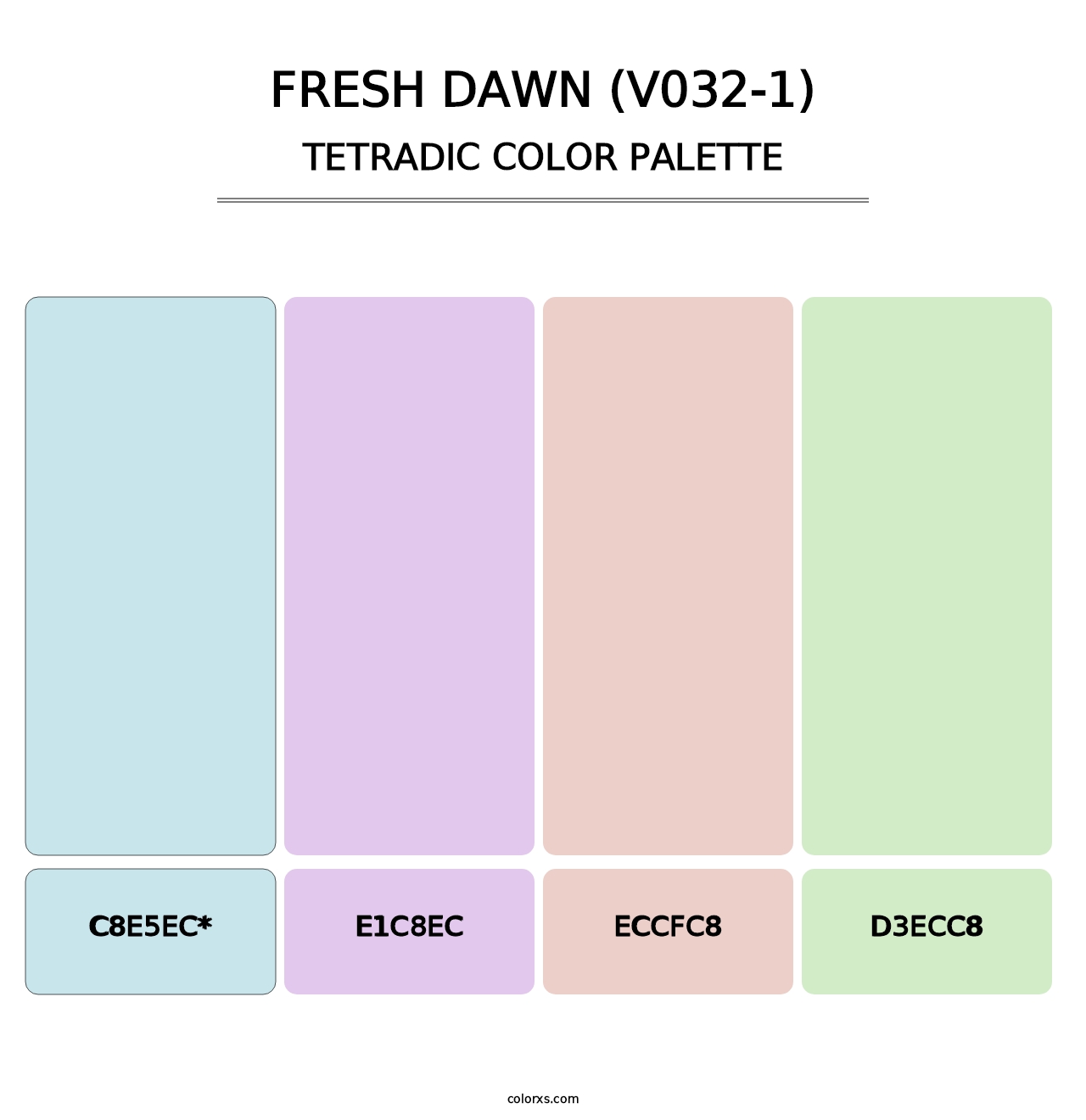 Fresh Dawn (V032-1) - Tetradic Color Palette