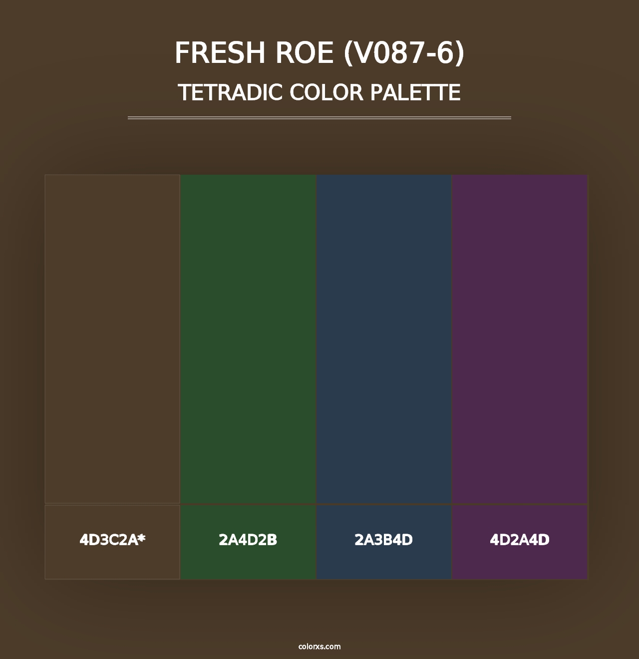 Fresh Roe (V087-6) - Tetradic Color Palette