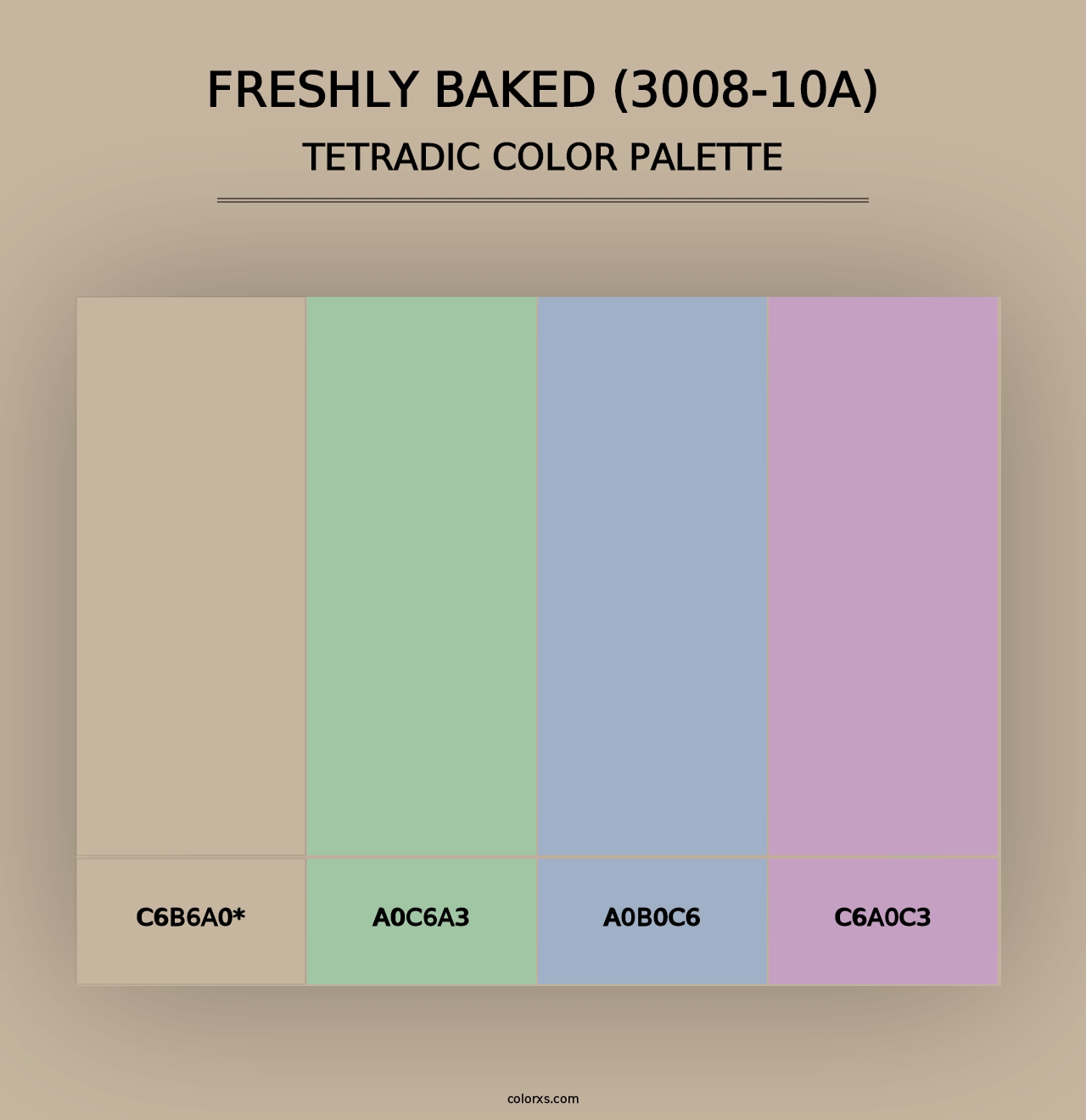 Freshly Baked (3008-10A) - Tetradic Color Palette