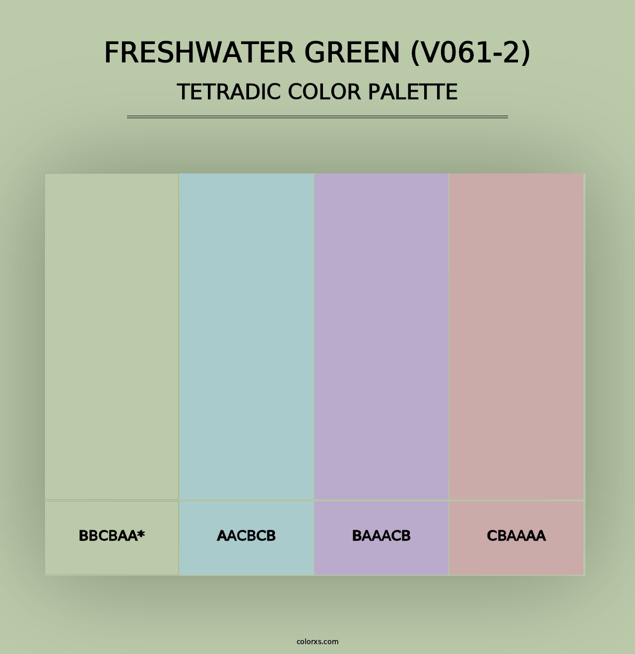 Freshwater Green (V061-2) - Tetradic Color Palette