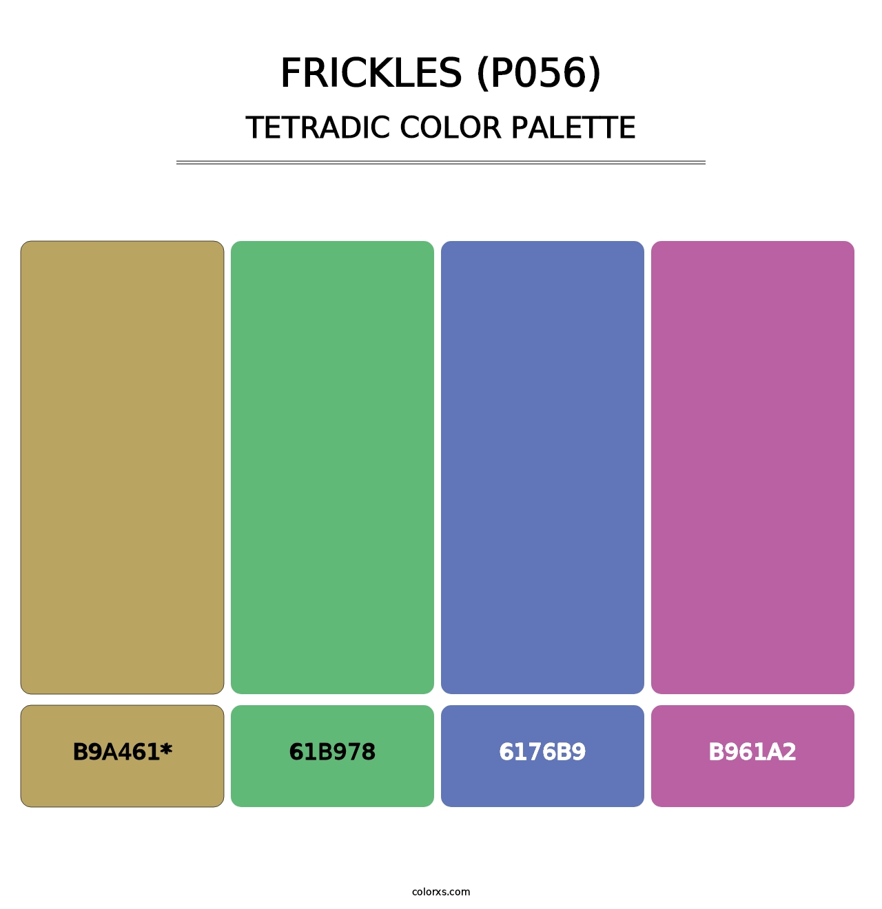 Frickles (P056) - Tetradic Color Palette