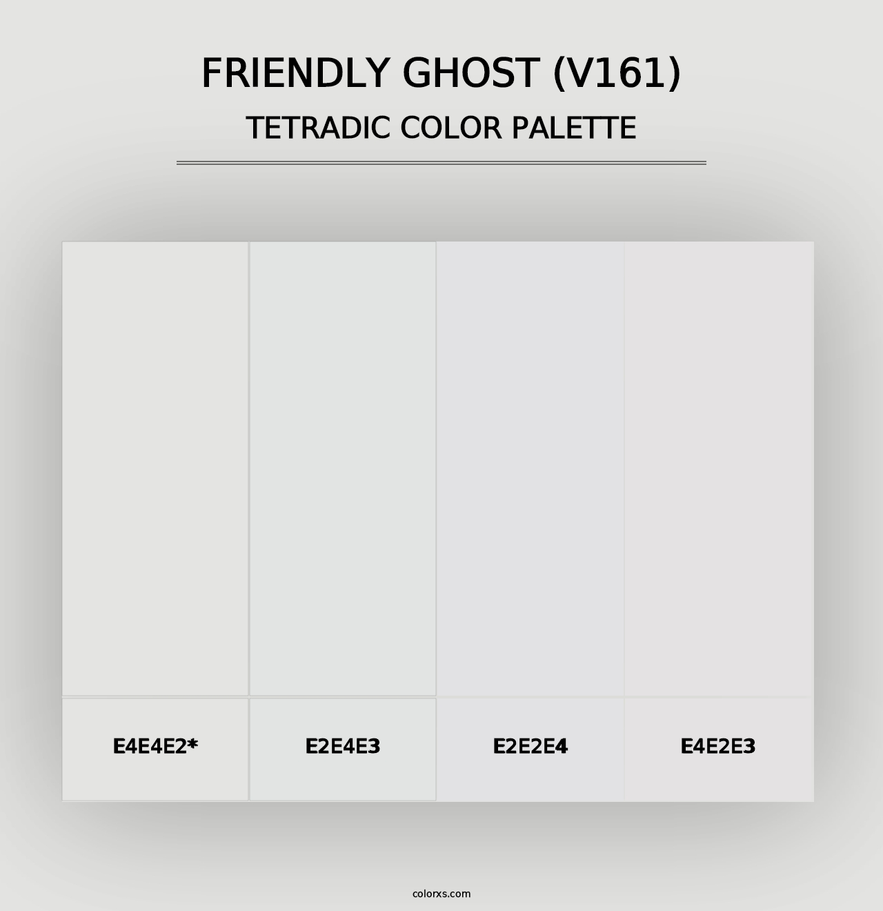 Friendly Ghost (V161) - Tetradic Color Palette