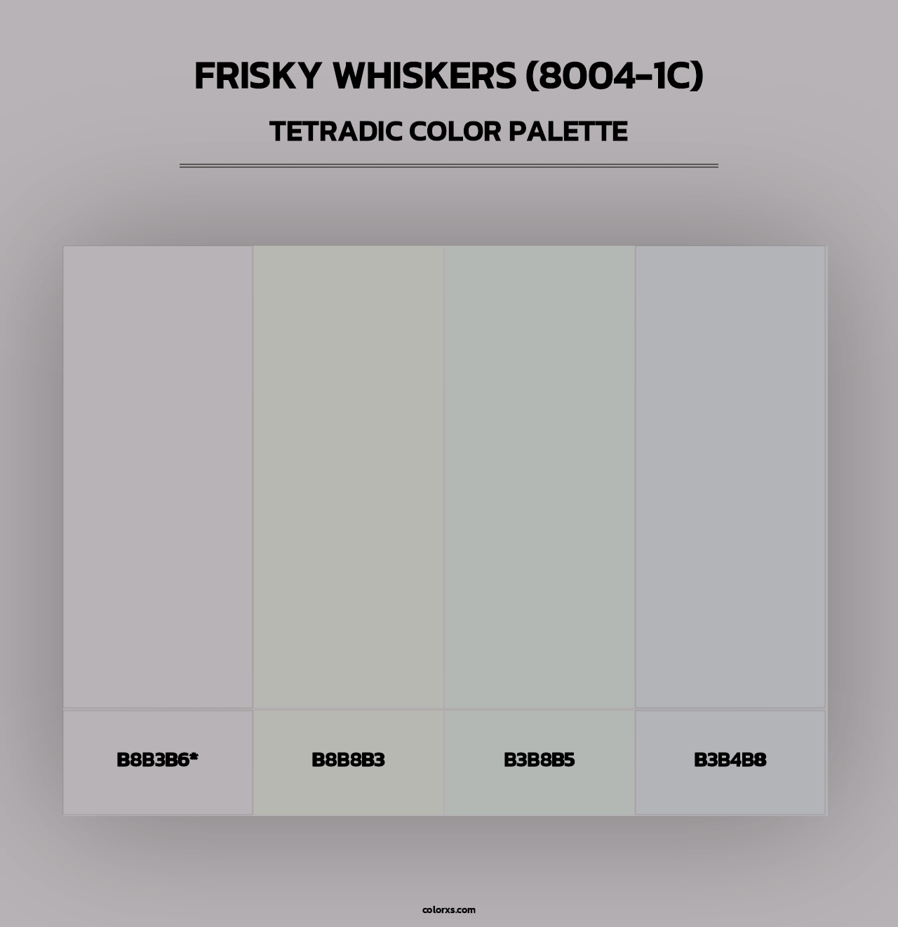 Frisky Whiskers (8004-1C) - Tetradic Color Palette