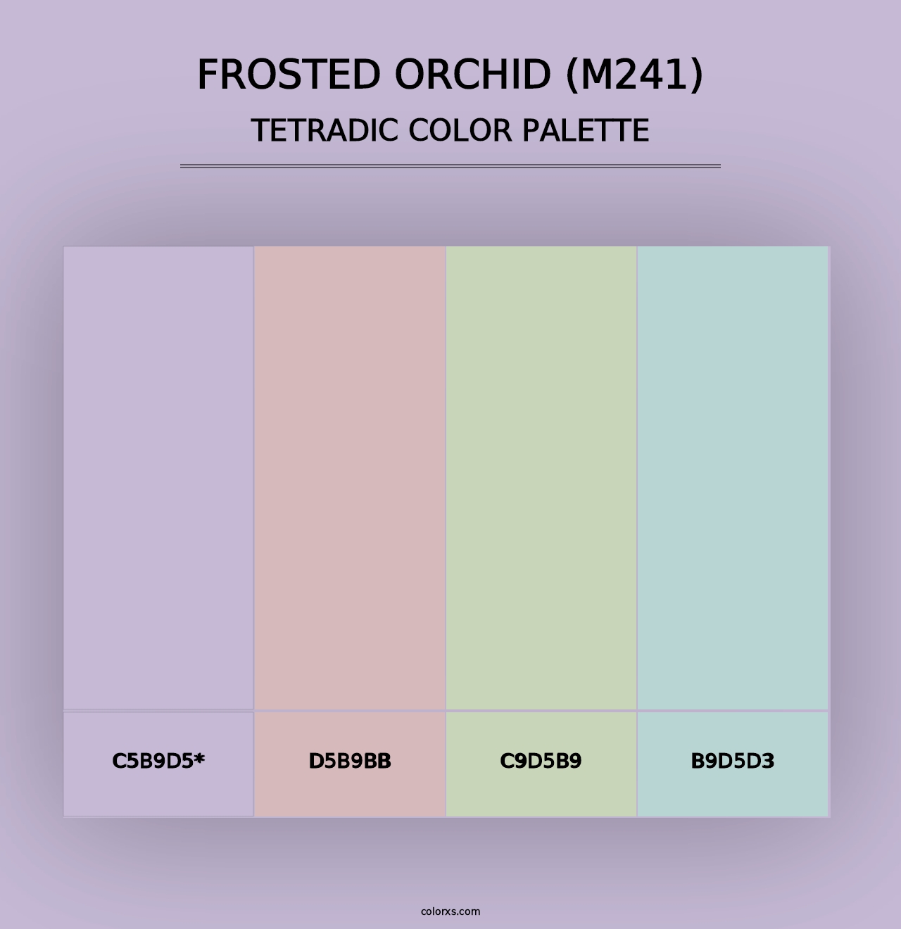 Frosted Orchid (M241) - Tetradic Color Palette